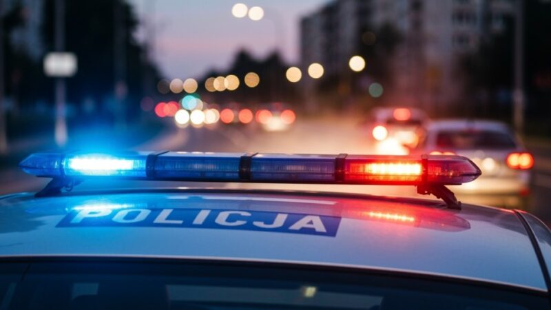 Nocny chaos w Kostrzynie: Policja szybko zatrzymała sprawcę zniszczeń